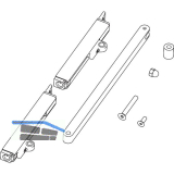 HAUTAU FL190 Pfosten-/Riegel�bertragung 15- 120 mm, Alu schwarz RAL 9005
