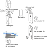 GU HS Zubeh�r-Beutel F�hrungsschiene P1850 Laufschiene H�he 5 mm grau