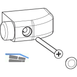 GU HS Anschlagpuffer Nr. 90 f�r Holz Kunststoff wei�