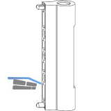 ROTO NX Dreh-/KIppfl�gel�berschlagband P PVC 12/20-9/13 Bohrzapfen 3 mm silber