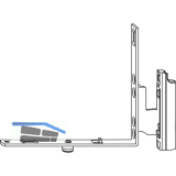 ROTO NX Falzeckband T f�r Rundbogen/Schr�gfenster Holz 12/20-13 silber rechts