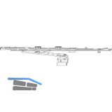ROTO NT/NX Rundbogen-Axerarmgarnitur K/P 12/20-13 1V silber rechts