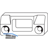 ROTO NT/NX Schlie�st�ck 2-flg. Holz Eurofalz 24 mm 13V Zink 2 Bohrzapfen