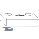 ROTO NT/NX Aushebelsicherung 9V/13V ab Falztiefe 26 mm silber