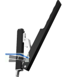 HAUTAU FL190 Handhebel, Hub 58 mm, Alu schwarz RAL 9005