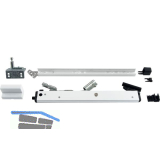 HAUTAU FL190 �ffnerschere mit Aufschraub-Fl�gelbock Euronut, Alu wei� RAL9016