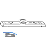 ROTO NT/NX Falzauflauf Rahmenteil Falzluft 12 mm h�henverstellbar silber