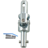 HAUTAU FL190 Kreuzgelenk 8/10, Kurbelstange/Kurbelstange, Stahl verzinkt