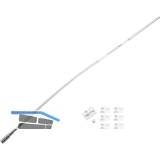 HAUTAU FL190 Flexibles Gest�nge mit Zubeh�r Rund/Flachbogen L= 400 mm wei�