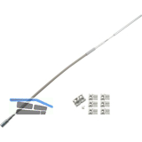 HAUTAU FL190 Flexibles Gest�nge mit Zubeh�r Rund/Flachbogen L= 700 mm grau