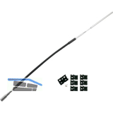 HAUTAU FL190 Flexibles Gest�nge mit Zubeh�r Rund/Flachbogen L= 700 mm schwarz