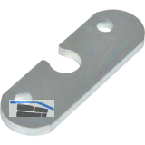 HAUTAU Unterlegplatte KSP f�r Kunststoffenster, St�rke 3 mm, Stahl verzinkt