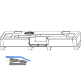 MACO PAS Spaltl�ftungsschlie�teil PVC 12/20-13 K�MMERLING silber rechts