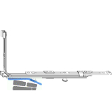 MACO MM Eckumlenkung waagrecht 1 iS, verl�ngerbar Tricoat-Evo (232856)