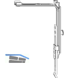 MACO MM Eckumlenkung senkrecht 1 iS, verl�ngerbar Tricoat-Evo (232862)