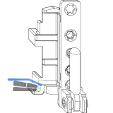 MACO Ecklager DT130 12/20 mm 130 kg Tricoat-Evo rechts (233034)