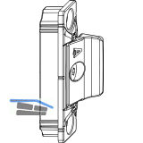 MACO MM Anpressverschluss verdeckt Fl�gelteil A 9V f�r Beschlagsnut, Tricoat-Evo
