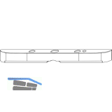 MACO MM Zwischenlage f�r DK-Getriebe DM -6 mm H=1,5 mm Kunststoff grau