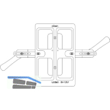 MACO Fr�srahmen f�r Eck-/Scherenlager DT Falzluft 4 mm