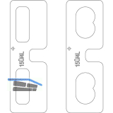 MACO Fr�seinlage f�r Eck-/Scherenlager DT Falzluft 4 mm �berschlag 15 mm
