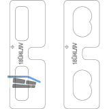 MACO Fr�seinlage f�r Eck-/Scherenlager DT Falzluft 4 mm �berschlag 18 mm 9V