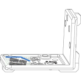 MACO MM Bohrlehre f�r Eck- und Scherenlager POWER Falztiefe 24 mm rechts