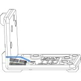 MACO MM Bohrlehre f�r Eck- und Scherenlager POWER Falztiefe 24 mm links