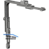 WINKHAUS Eckumlenkung E1.SBS.U.F Stulpfl�gel unten 1 Zapfen klemmbar silber