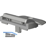 WINKHAUS Fl�gelheber GRT.FH.H 9V/13V Rahmenplatte 18 mm anthrazitgrau RAL7016