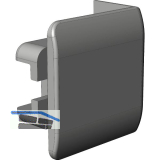 WINKHAUS Auflauf AL.K.SBS.W Montage Sicherheitsschlie�blech SBS staubgrau