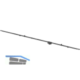 WINKHAUS Getriebe konstant GAK.1550-2, DM 15,5 mm, FFH 1300-1550 mm, silber