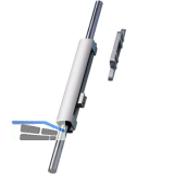 GEZE OL90N/OL95 Zusatzverriegelung, �berschlag 14-25 mm, Alu silber eloxiert