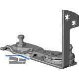 WINKHAUS Ecklager EL.H.IF-N.24-13.LS Eurofalz 24 mm 13V silber links