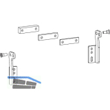 HAUTAU Kippkonsole lang SKA/EKA schwenkbare Montage silber RAL 9006
