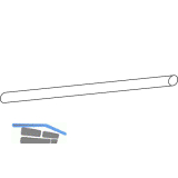 GEZE OL320 Schubstange zu RWA100NT, � 12 mm, L=3000 mm, Stahl verzinkt