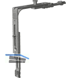 WINKHAUS Eckumlenkung E2.N 1 Schlie�zapfen bandseitige Montage mit OS2 silber