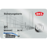 Zweitschrift Sicherungskarte BKS