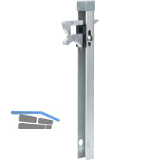 Torfeststeller ABK, U-Profil 500x40 x40 mm, Kippelement Alu, Stahl feuerverzinkt