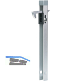 Torfeststeller ABL, U-Profil 500x40 x40 mm, Kippelement Alu, Stahl feuerverzinkt