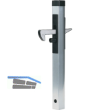 Torfeststeller IGC, Profil 500x57x42 mm, H�henverst. 40mm, Aluminium silber