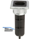 Bodenanschlag f�r Stangenriegel, 70 x 65 x 6 mm, H�he 166,5 mm