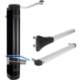 T�rschlie�er Verticlose-2, f�r 90� und 180� �ffnung, Aluminium schwarz RAL 9005