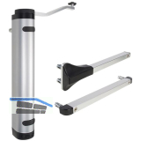 T�rschlie�er Verticlose-2, f�r 90� und 180� �ffnung, Aluminium silberf�rbig