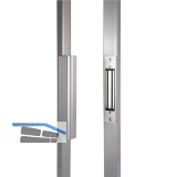 Einbau-Magnetschloss B-MAG f�r Drehtore, 250 kg Anziehkraft, Alu RAL 9005