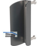 Gegenkasten/blech 3006PC f�r Doppelfl�geltore, Aluminium RAL9005