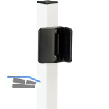 Schlie�blech/Toranschlag STKQF f�r Schwimmbadtorschloss TWIST40, RAL 9005