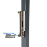 Schlie�blech m. Sicherheitsanschlag SFKBQF f.Rohrrahmenschl. Fortylock,Edelstahl