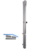 Verriegelbarer Bolzen-Stangenriegel KEYDROP,Riegel 100mm H�henverstell. silber