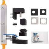 Einbau-T�r/Torschlie�er INTERIO, f�r T�ren bis 150 kg, Aluminium schwarz RAL9005