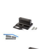 Bodenanschlag SABO aufschraubbar f�r Doppelfl�geltore, 149 x 132 mm, schwarz